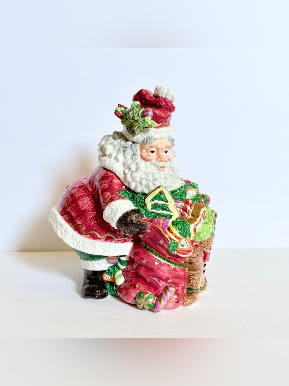 Vintage Fitz & Floyd Santa’s Sweets Cookie Jar 2003 Christmas Essentials